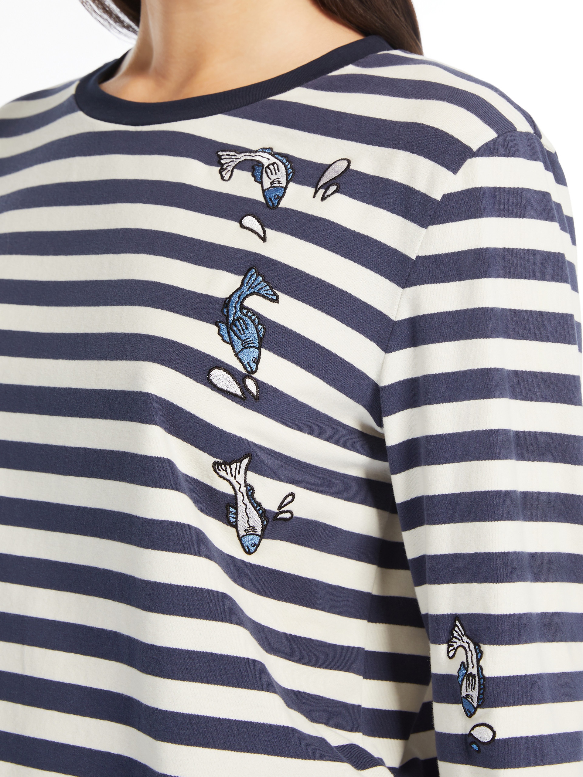 OPACO Print and embroidery-adorned cotton T-shirt - 6