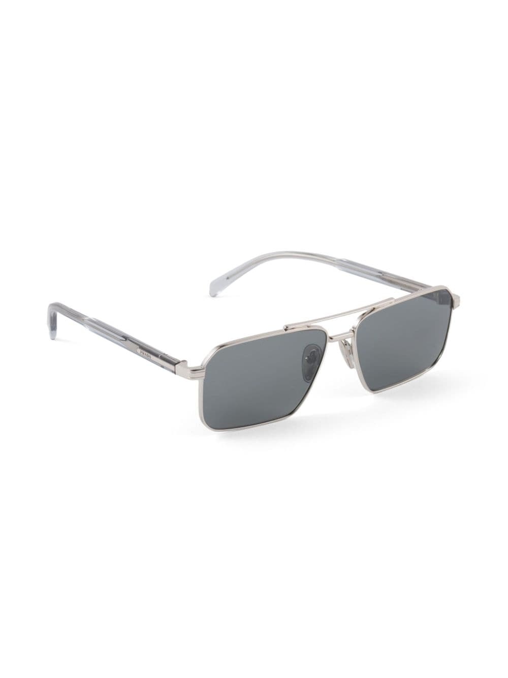 double bridge rectangle-frame sunglasses - 4