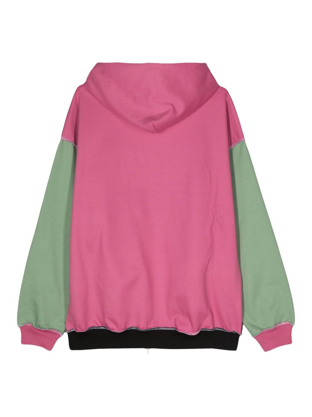 logo-embroidered cotton hoodie - 2