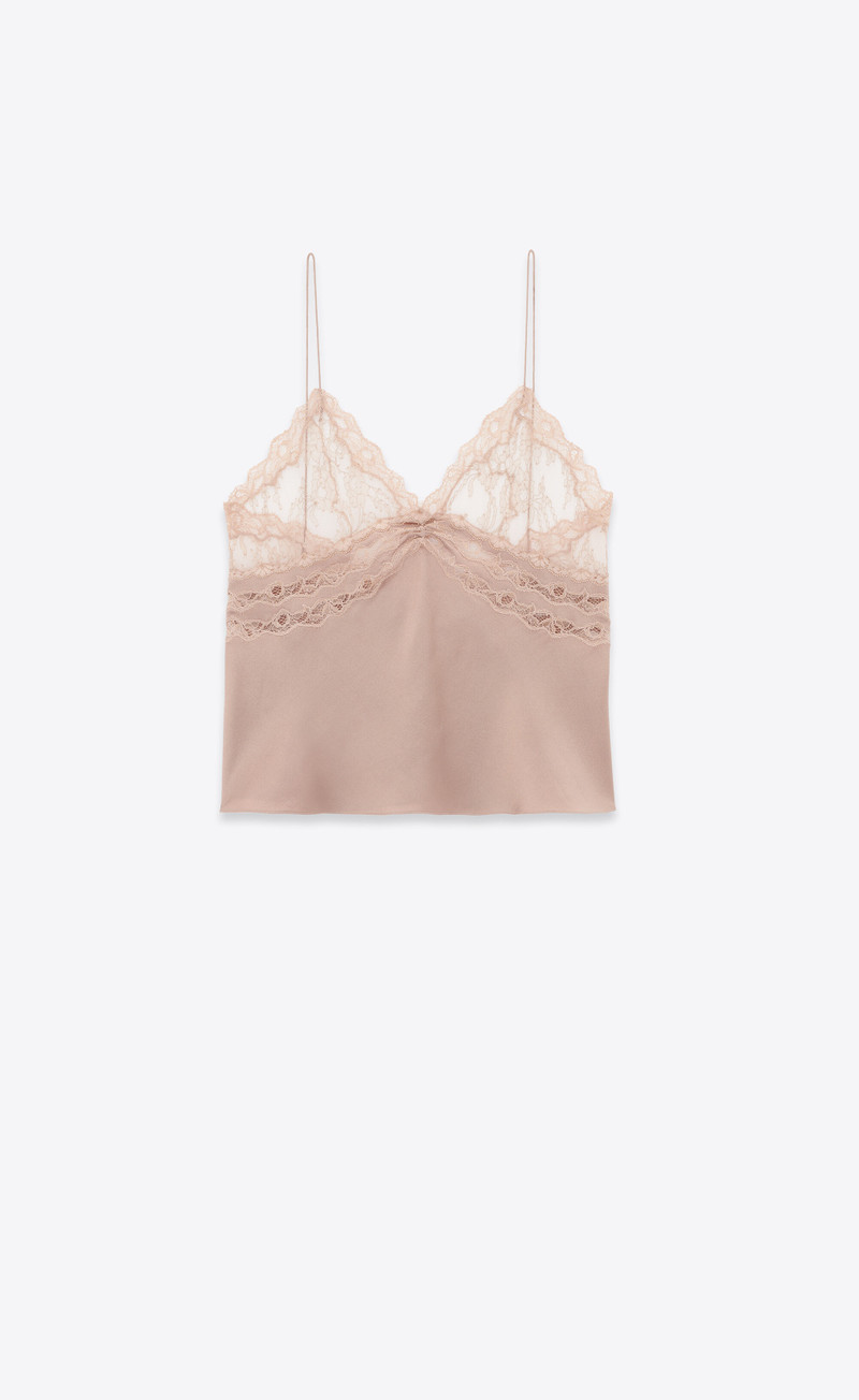 lingerie top in silk satin crepe 1