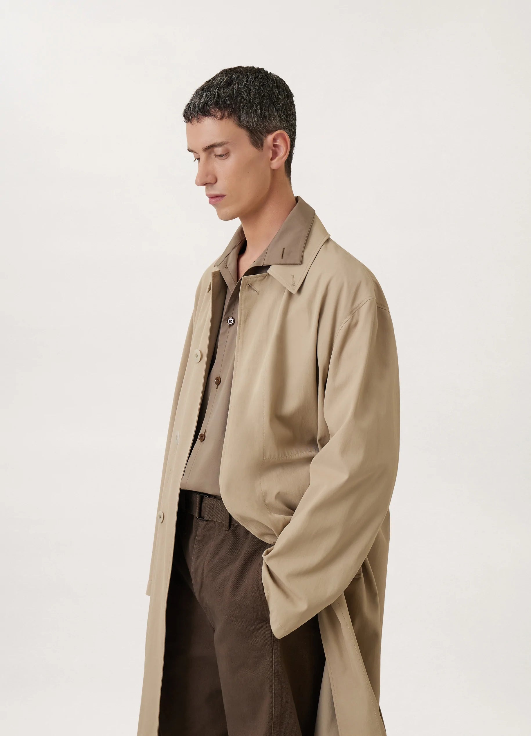 Lemaire CAR COAT VISCOSE COTTON | REVERSIBLE