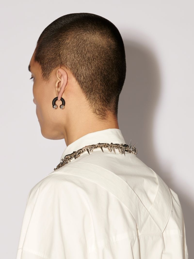 COLORED SMALL BARBELL EARRINGS 3