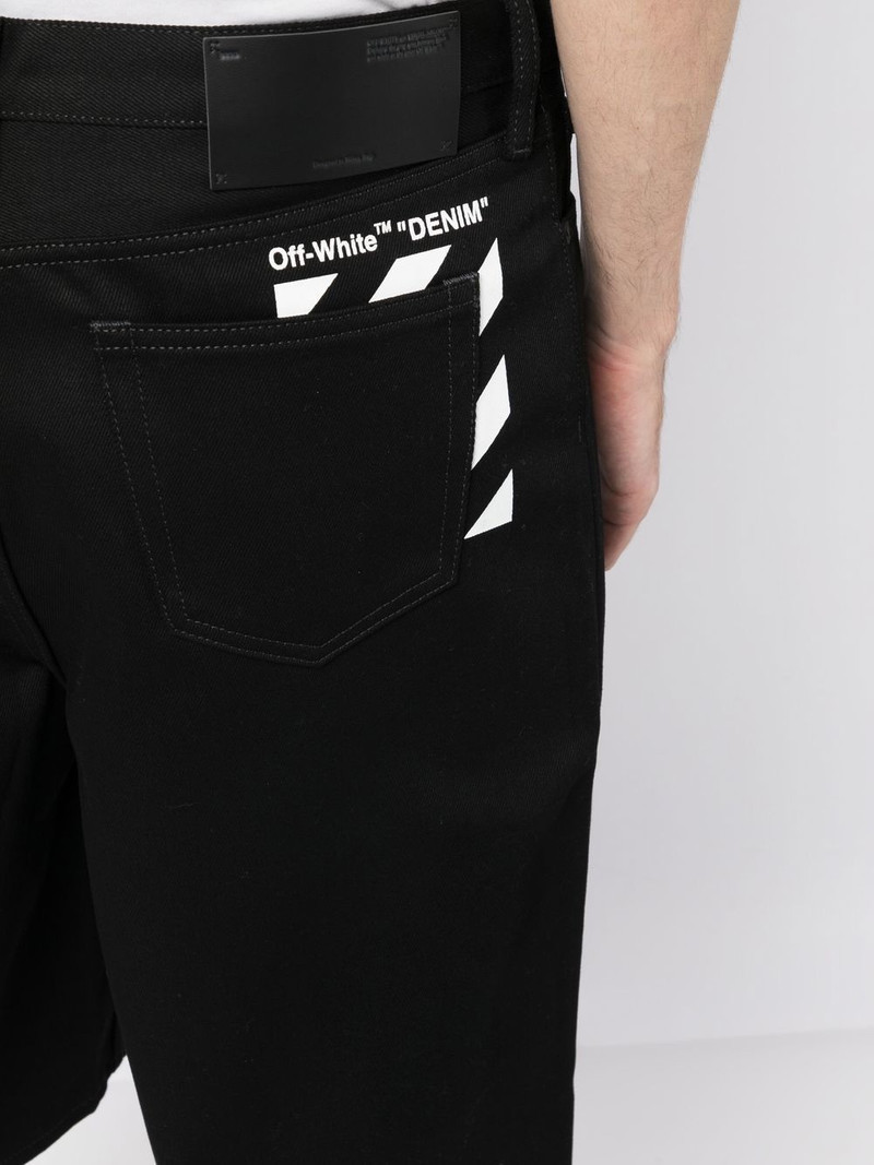 logo-print knee-length shorts 10
