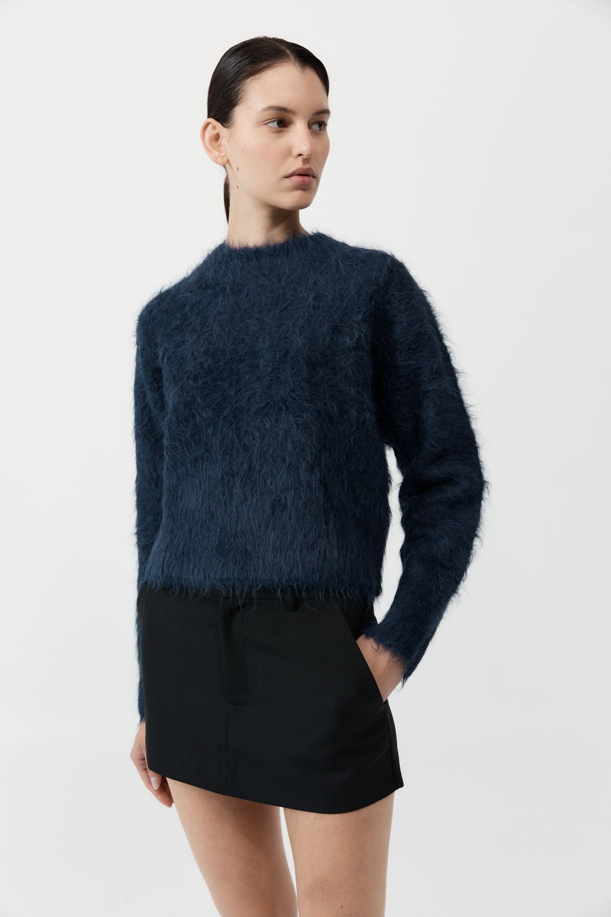 Alpaca Sweater - Midnight Blue - 3