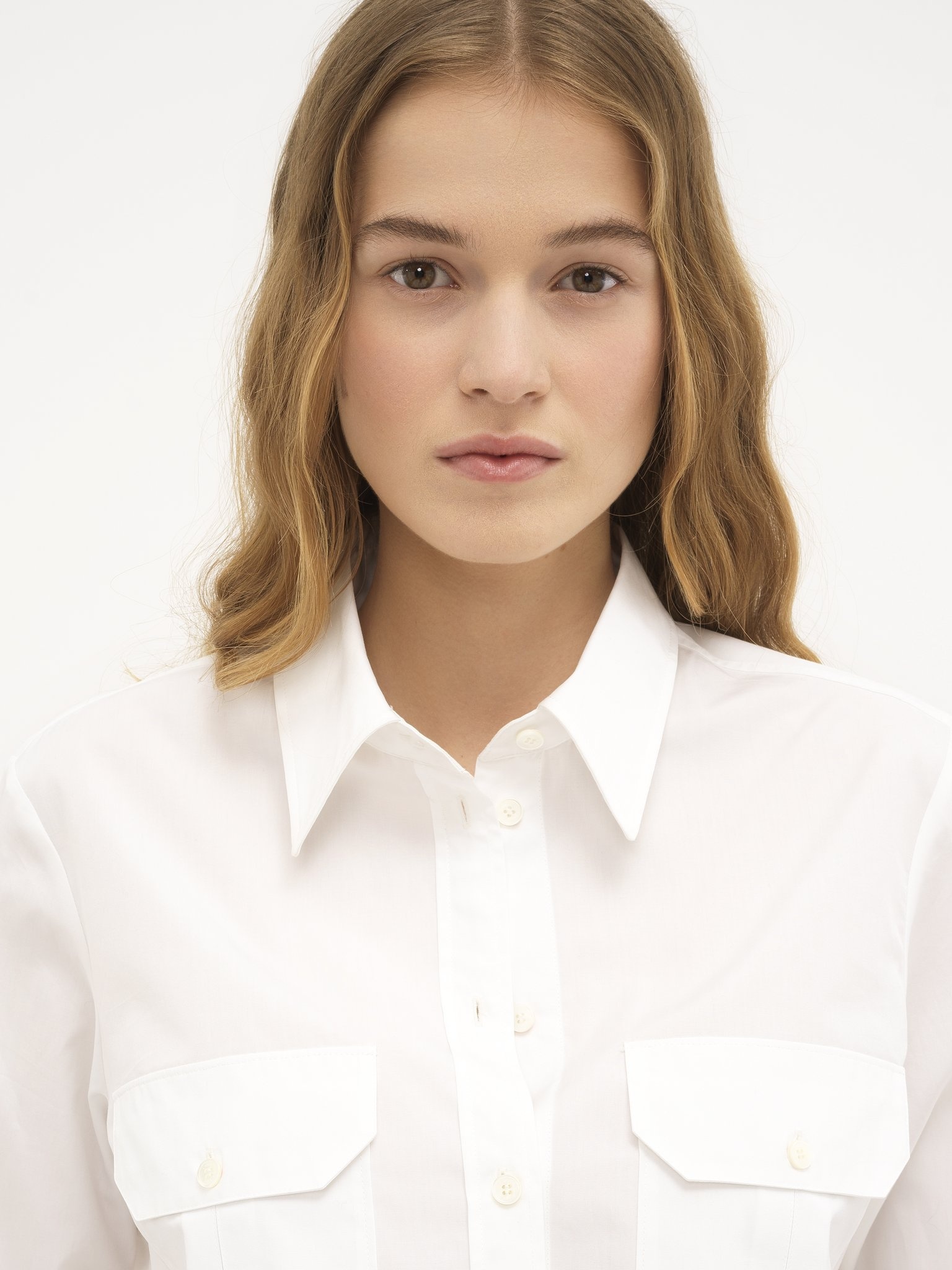 CLASSIC UTILITARIAN SHIRT IN COTTON POPLIN - 6
