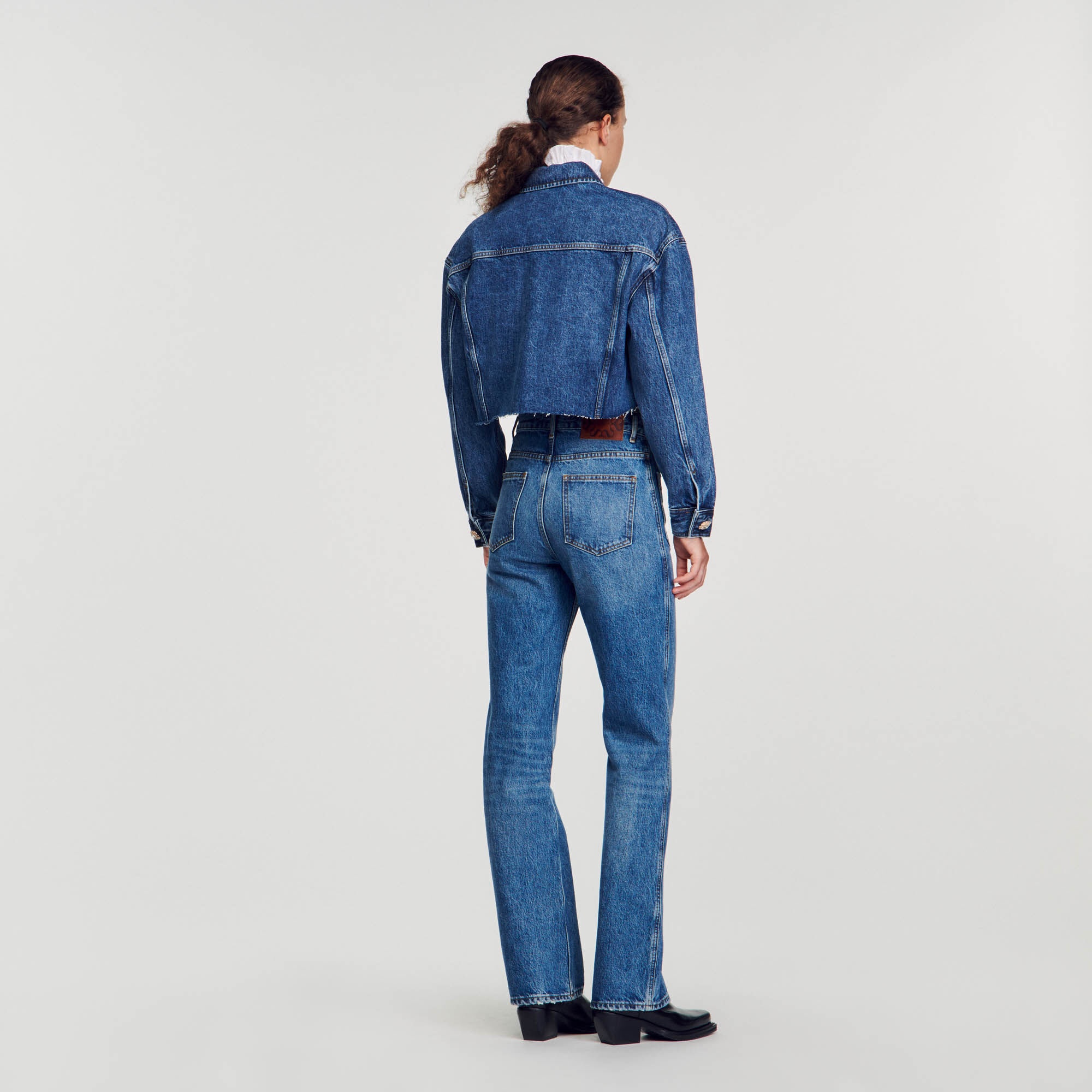 CROPPED DENIM JACKET - 6