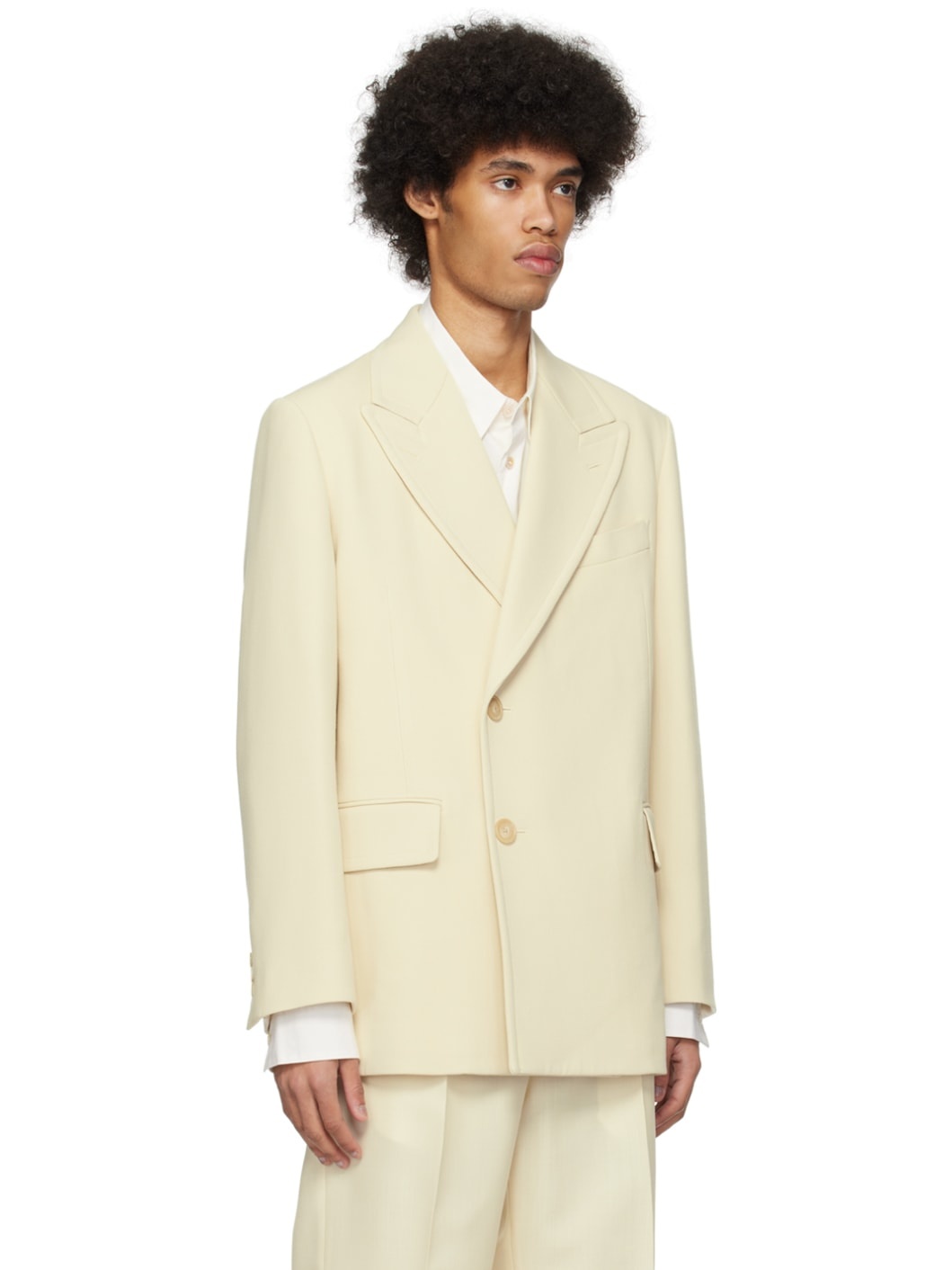 Off-White Double-Breasted Blazer - 2