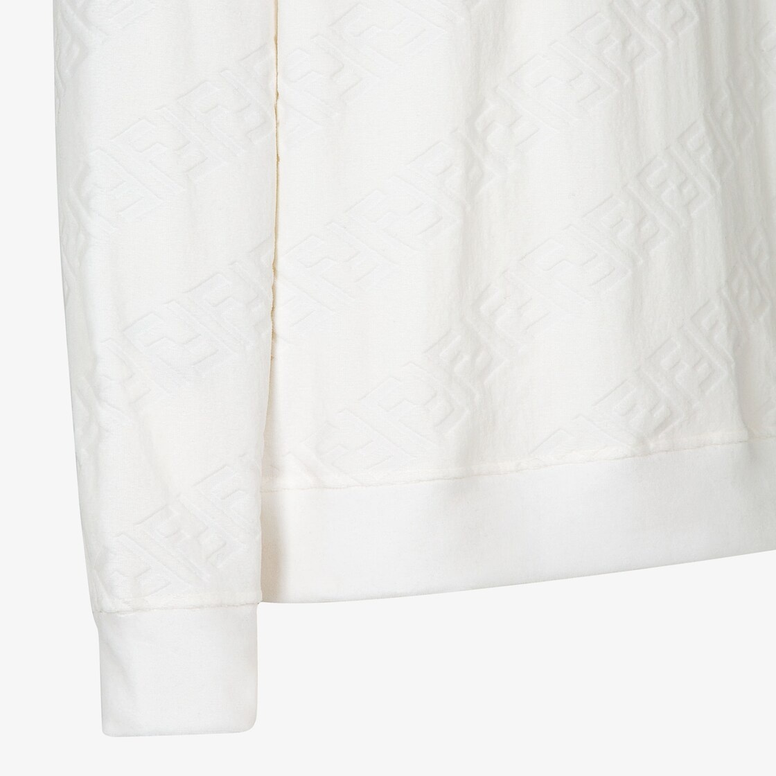 White chenille sweatshirt - 3