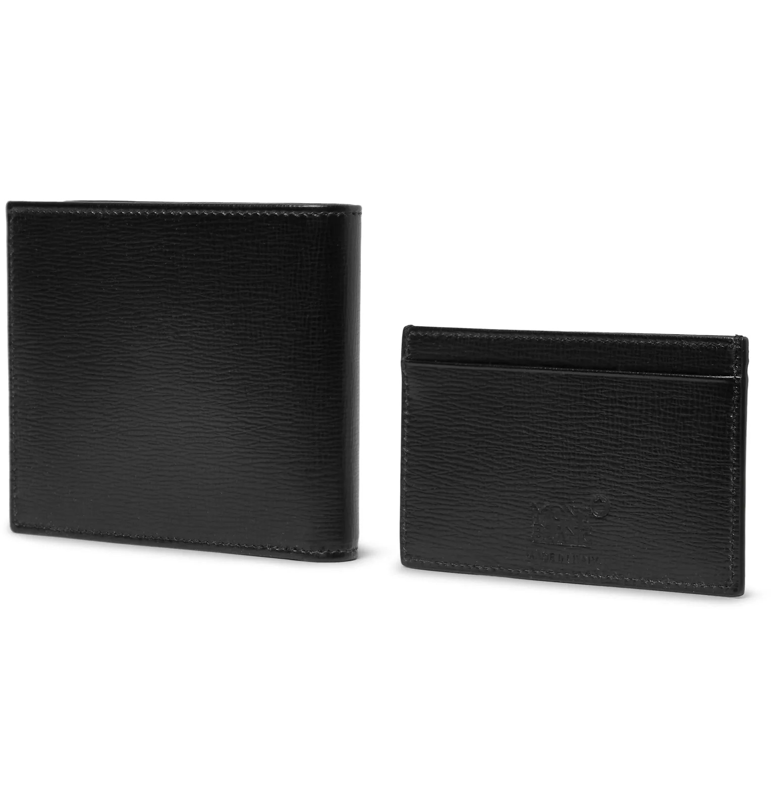 Cross-Grain Leather Billfold Wallet and Cardholder Gift Set - 3