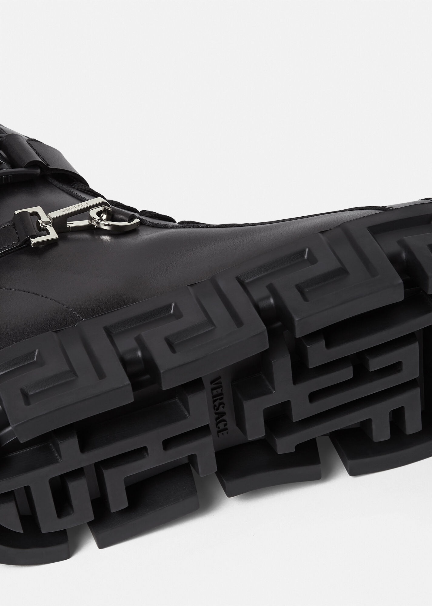 Greca Labyrinth Leather Boots - 4