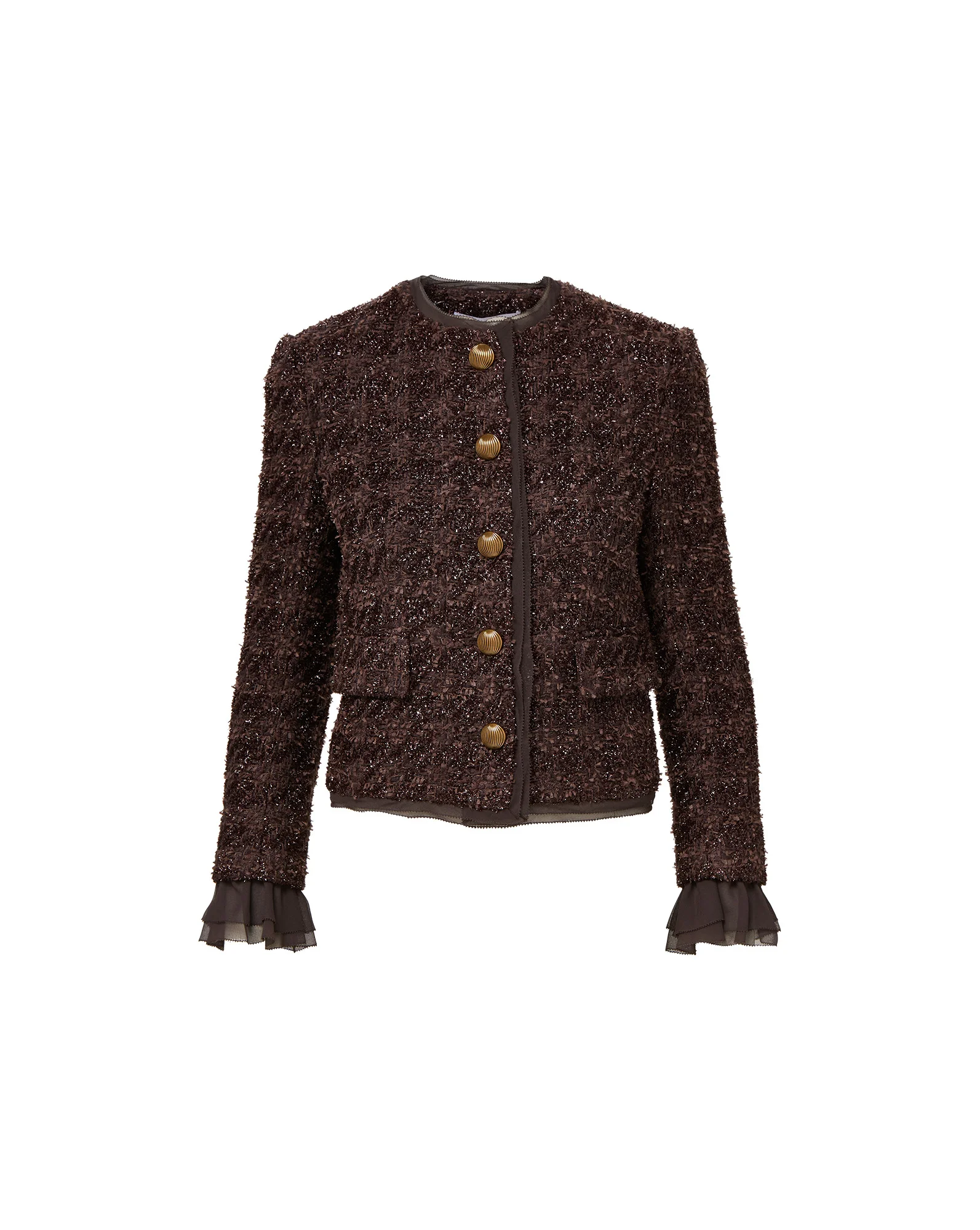 AUDRINA METALLIC TWEED JACKET - 1