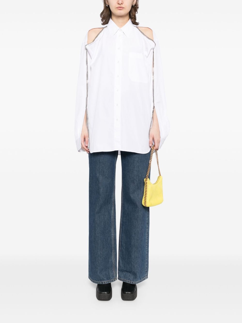 falabella chain detail shirt - 2