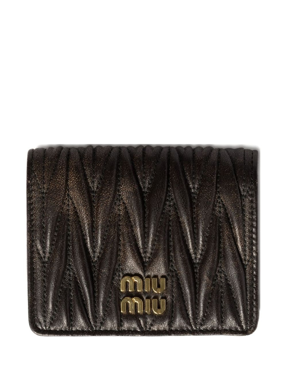 matelassé leather wallet - 1