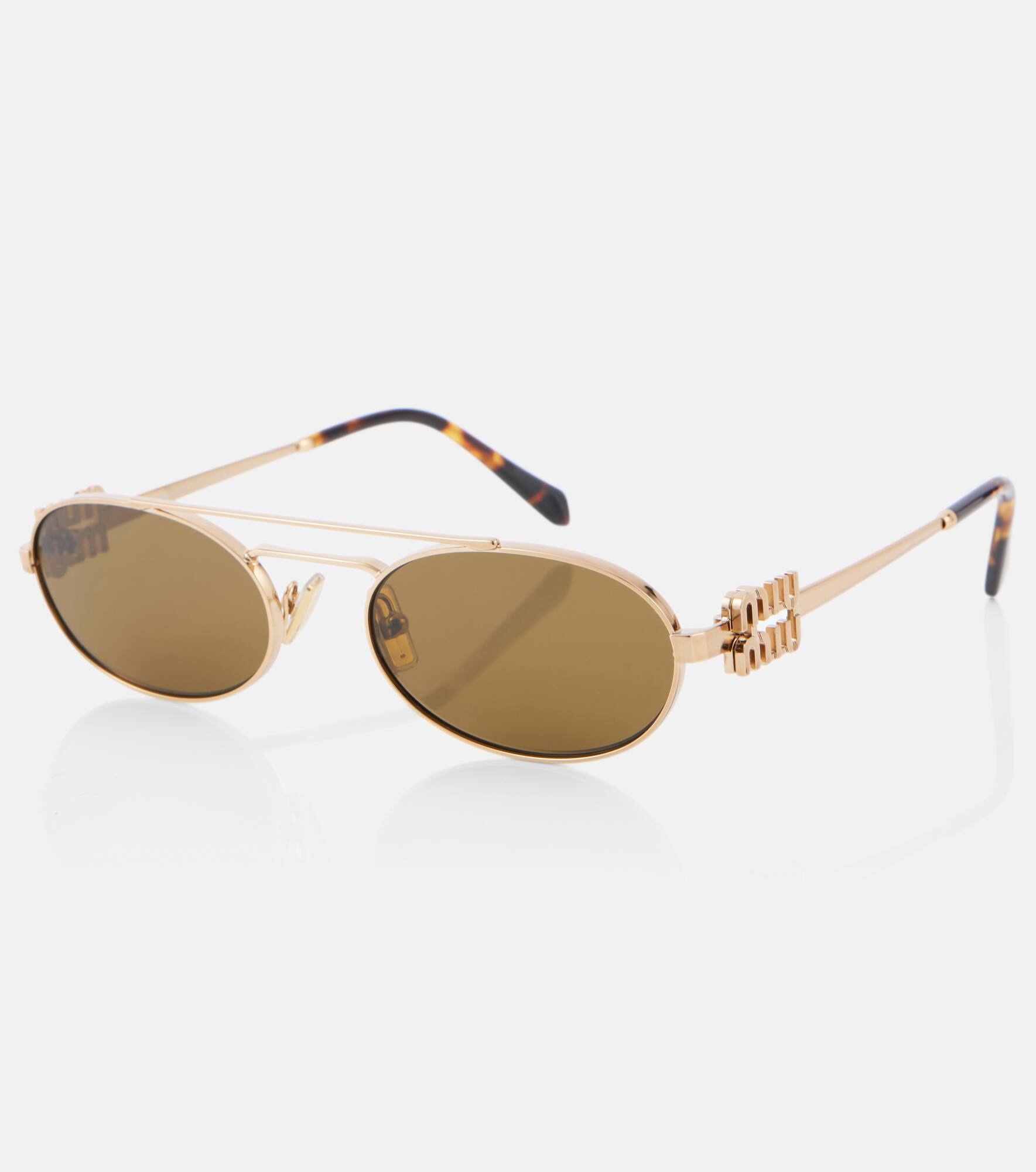 Logo oval sunglasses - 4