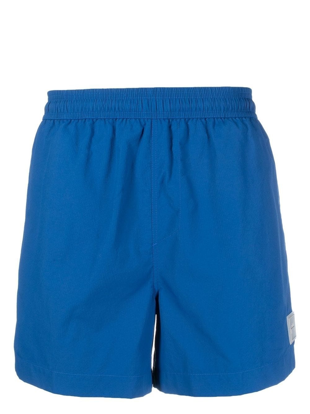 logo-patch swim shorts - 1