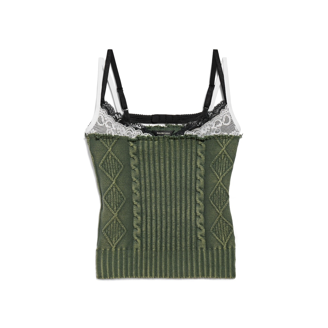 Women's Patched Tank Top in Green - 1
