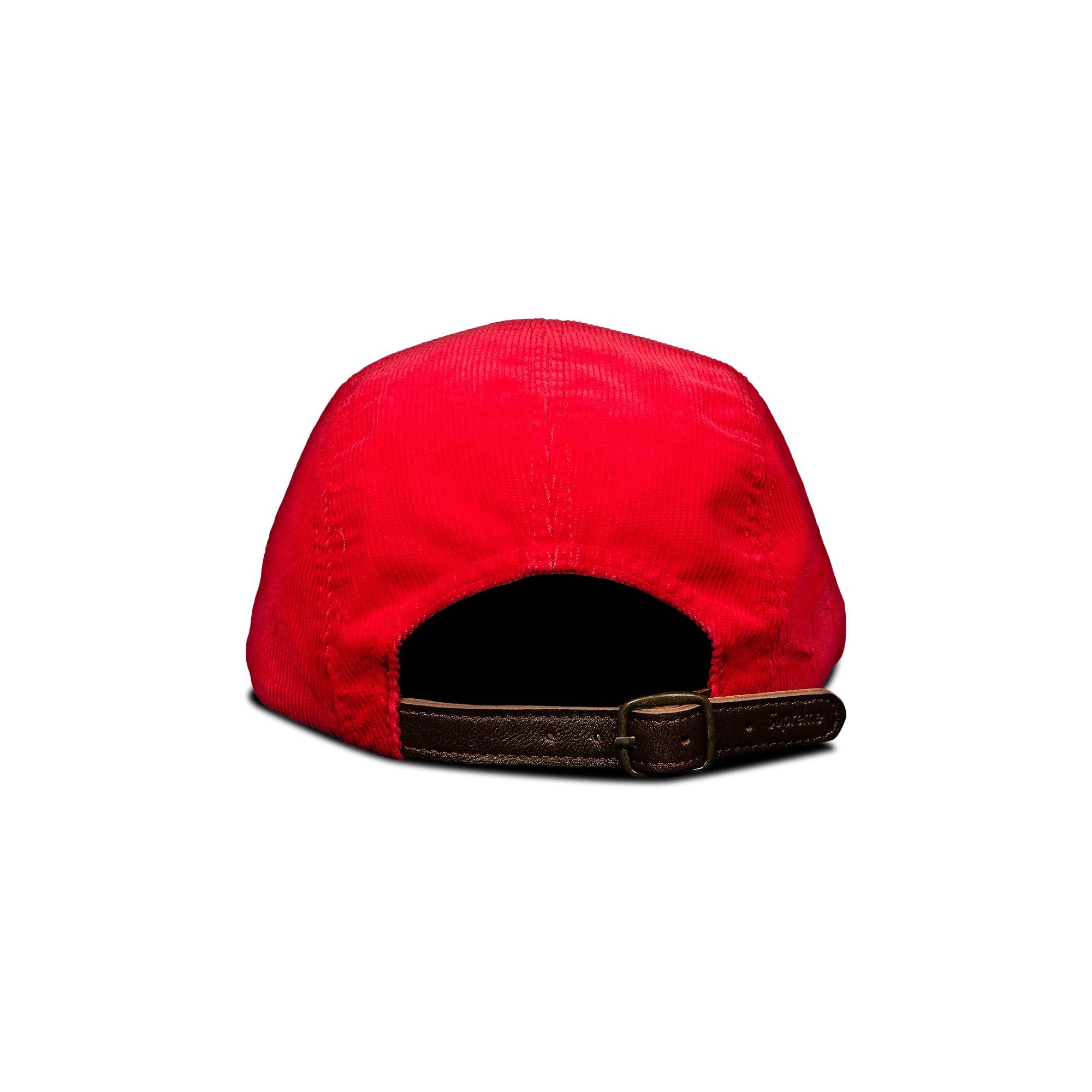 Supreme Fine Wale Corduroy Camp Cap 'Red' - 2