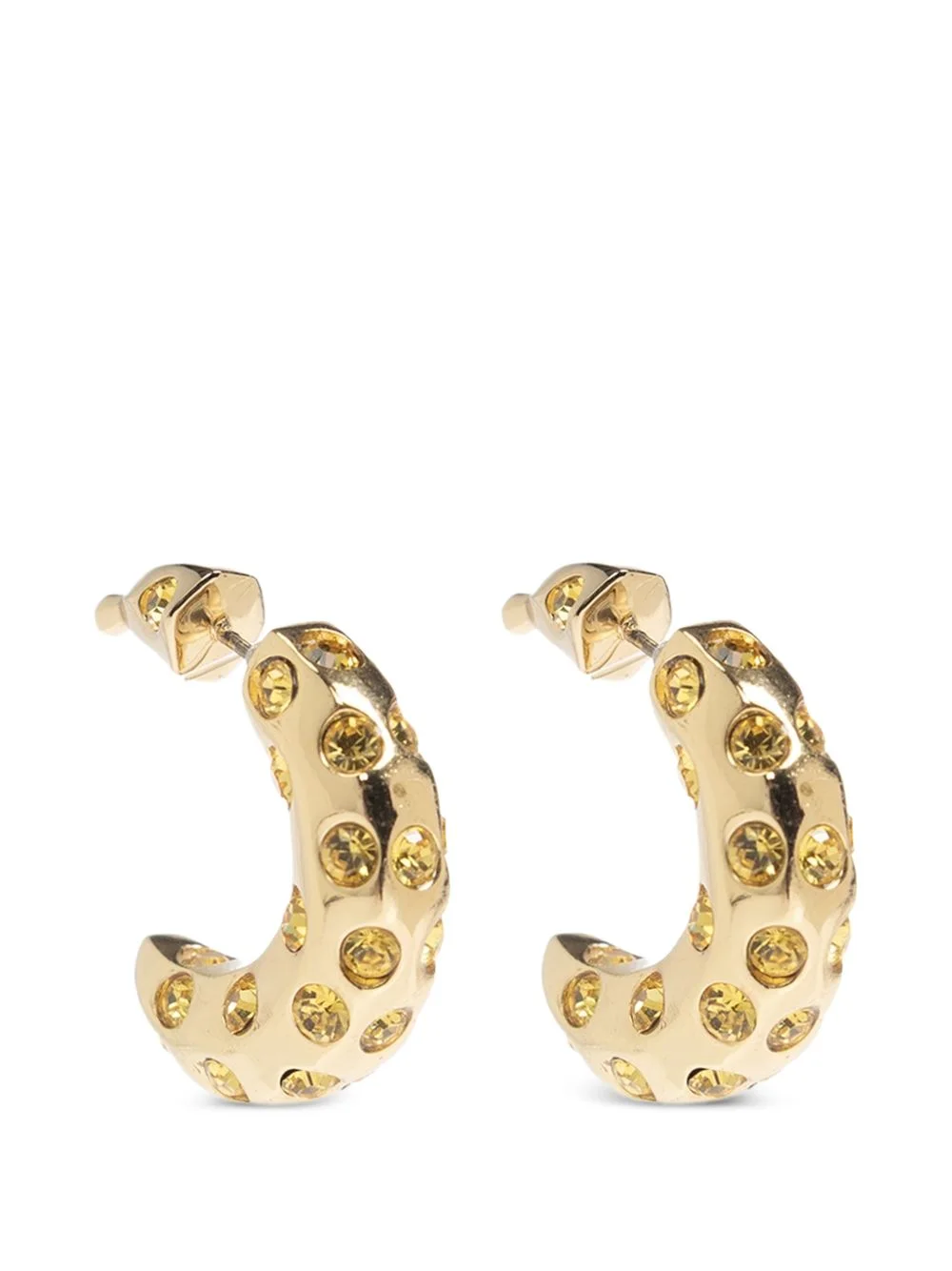 banana crystal-embellished earrings - 1