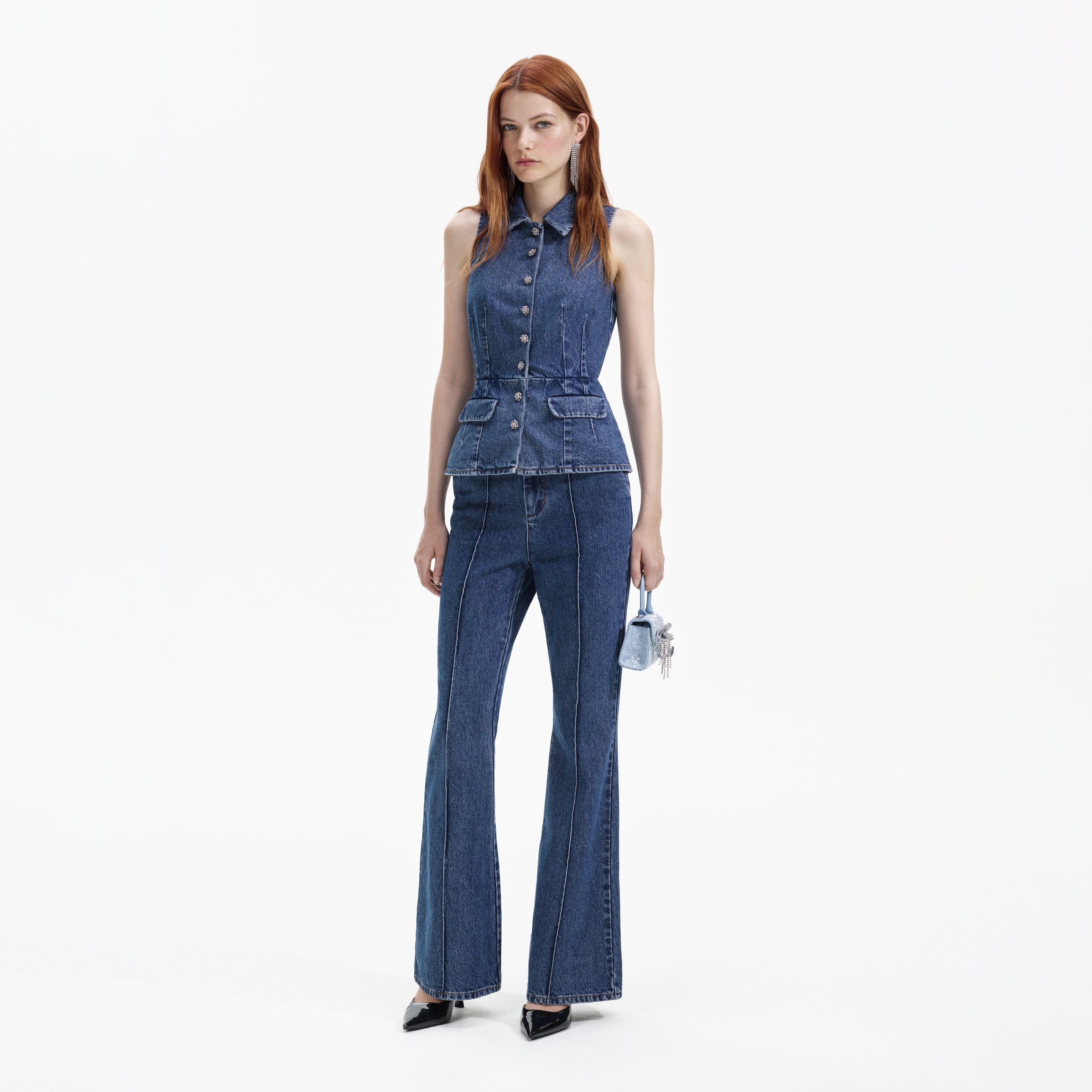 Blue Denim Jumpsuit - 2