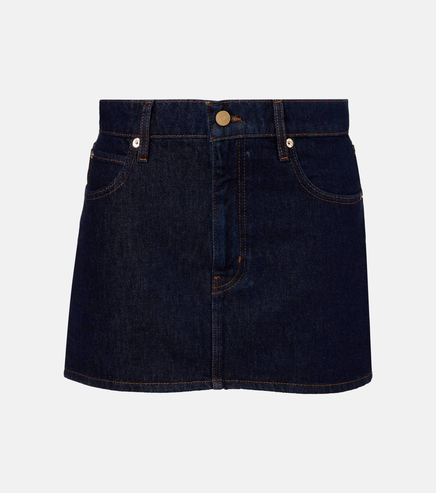 denim mini skirt - 1