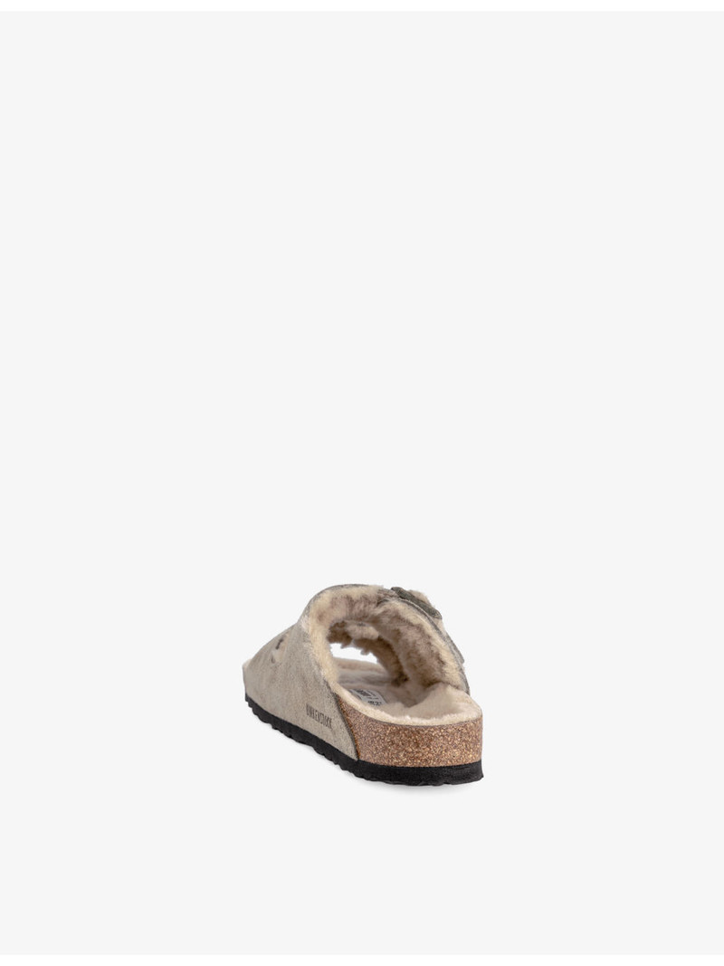 BIRKENSTOCK Arizona Shearling-Lined Suede Sandals outlook