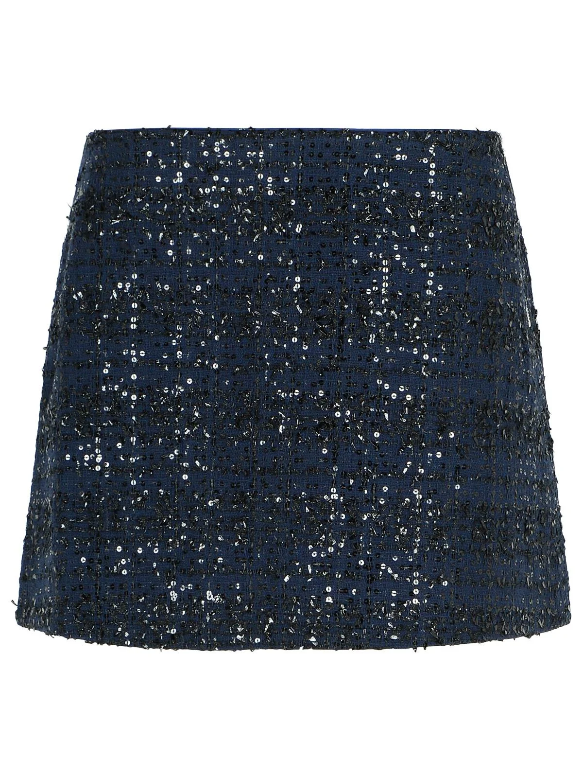Rotate Dark Blue Polyester Miniskirt Women - 1