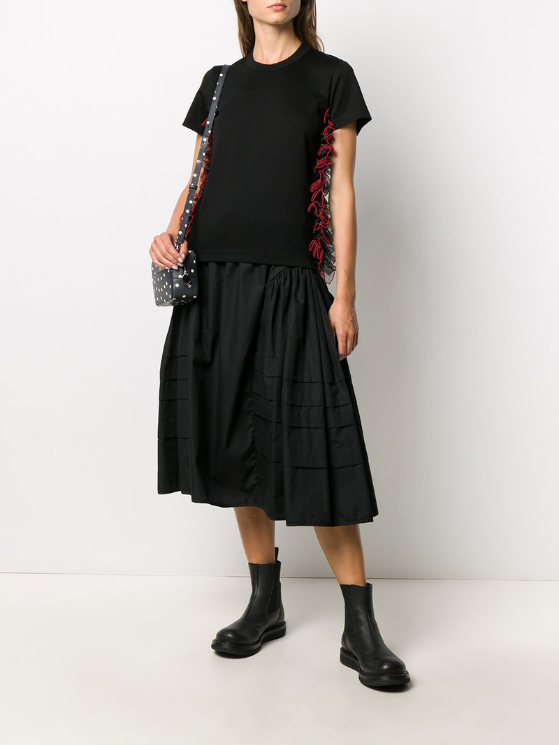 Noir Kei Ninomiya ruffle short-sleeve top outlook