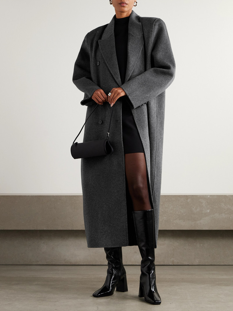 The Frankie Shop Gaia Double-breasted Wool-blend Coat outlook