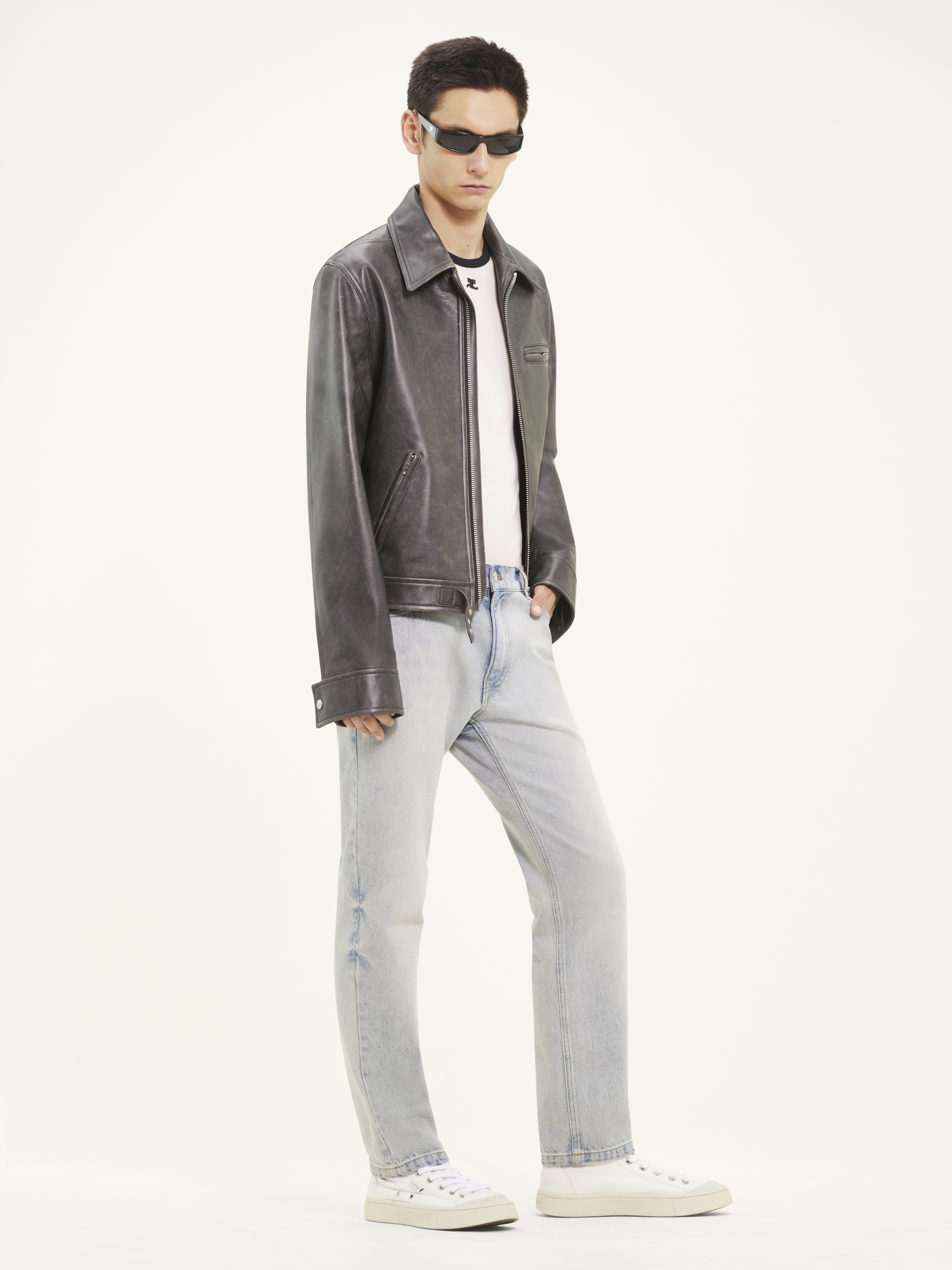 OFFICER LEATHER JACKET - 3
