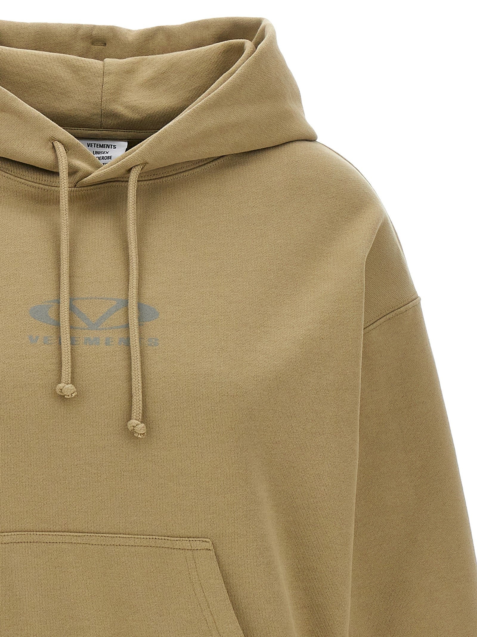 Oval Logo Sweatshirt Beige - 3