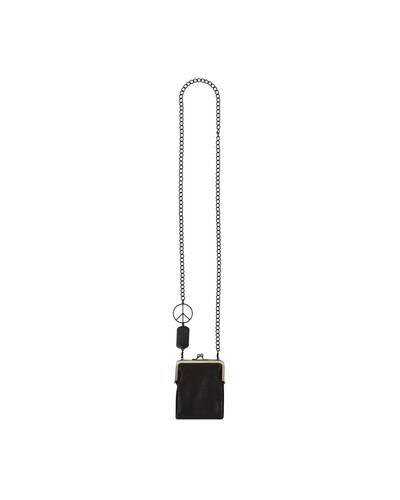 Kapital Leather Clasp Chain Pouch Black outlook