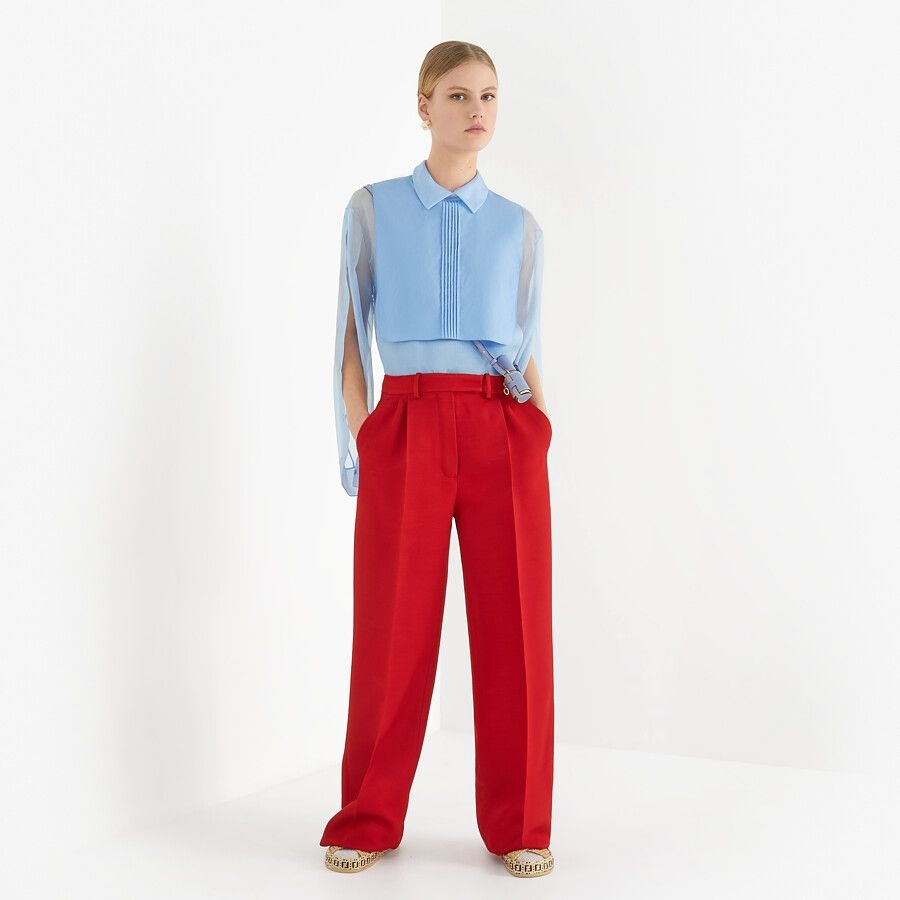 Light blue silk shirt - 4