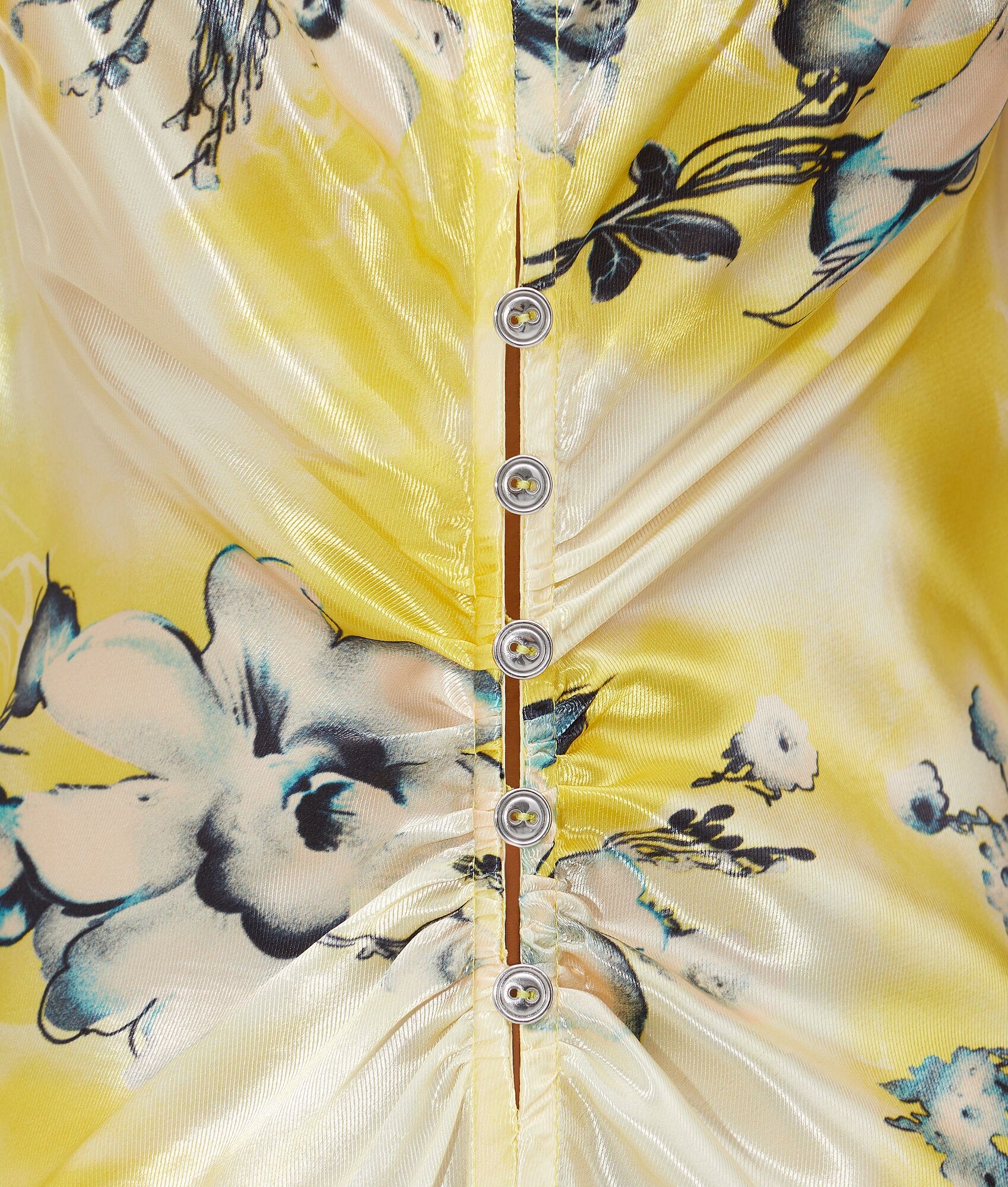 Floral Cupro Midi Dress - 5