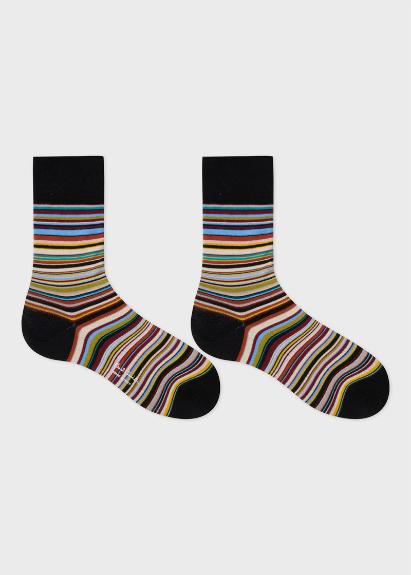 Paul Smith Black 'Signature Stripe' Socks outlook