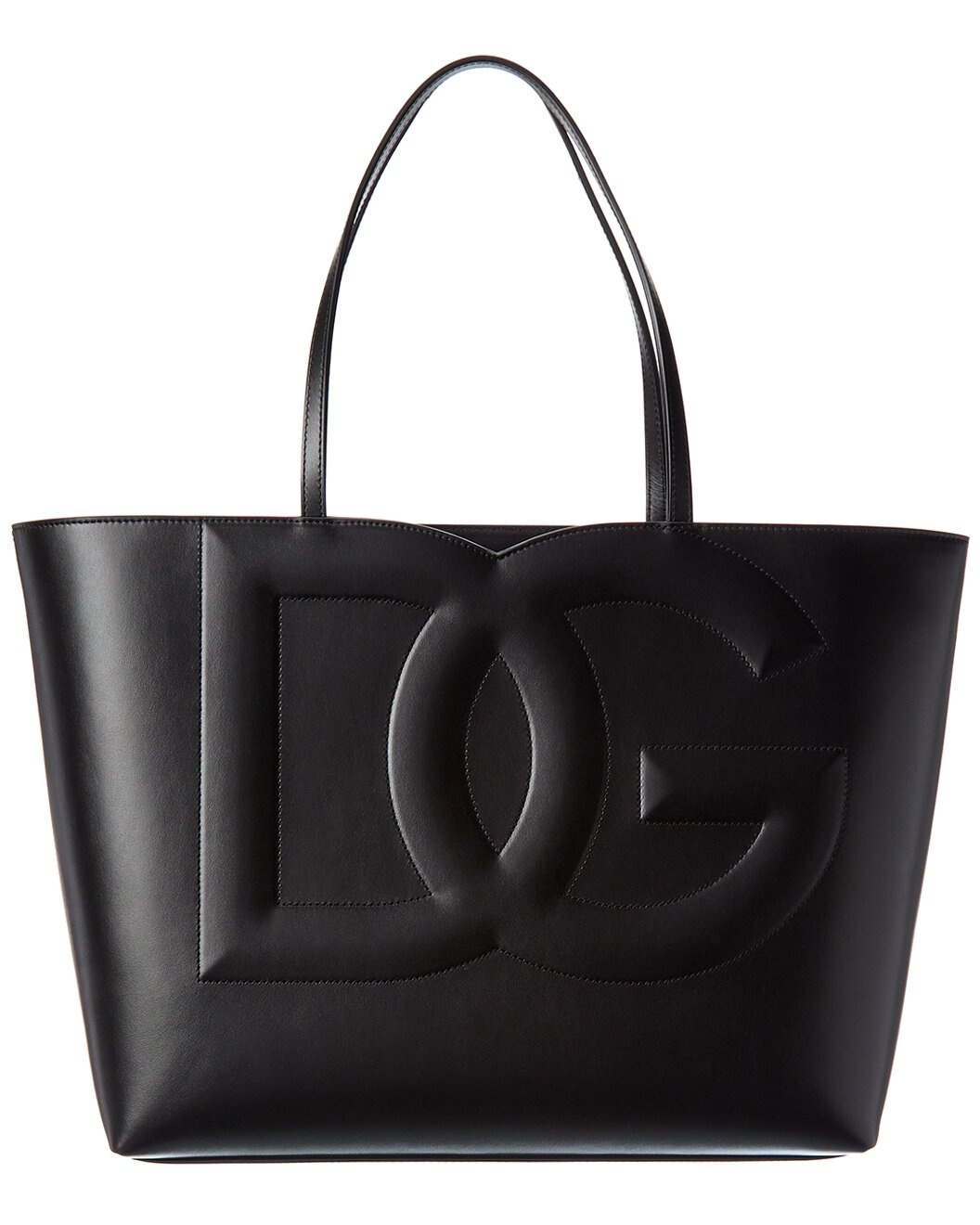 Dolce & Gabbana DG Logo Medium Leather Tote - 1
