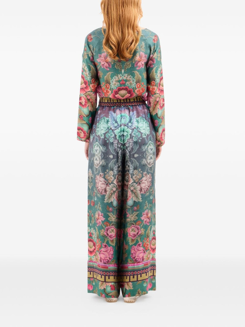 Aloe wide-leg floral trousers 4