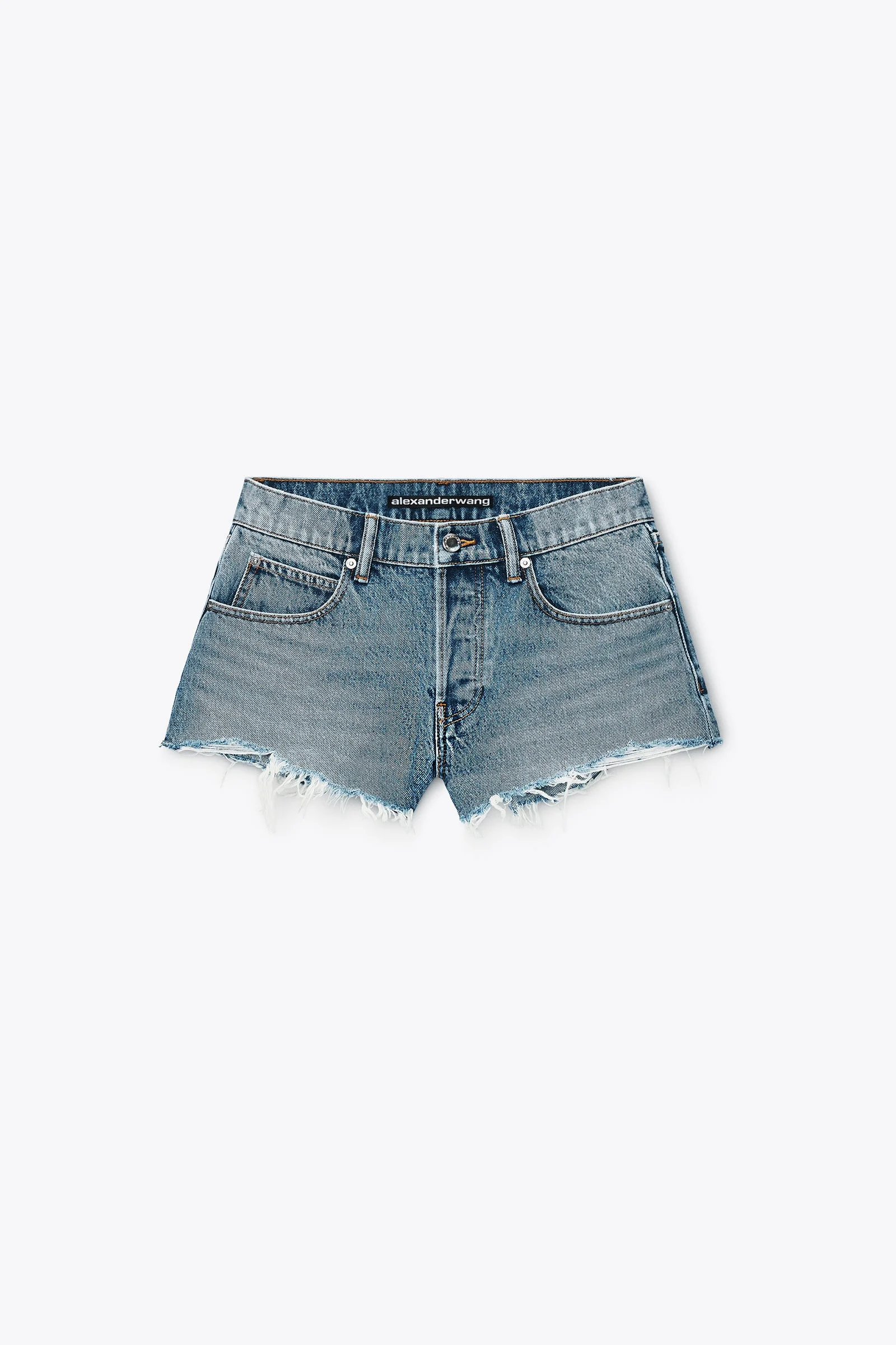 crystal hotfix logo pocket relaxed short - 1