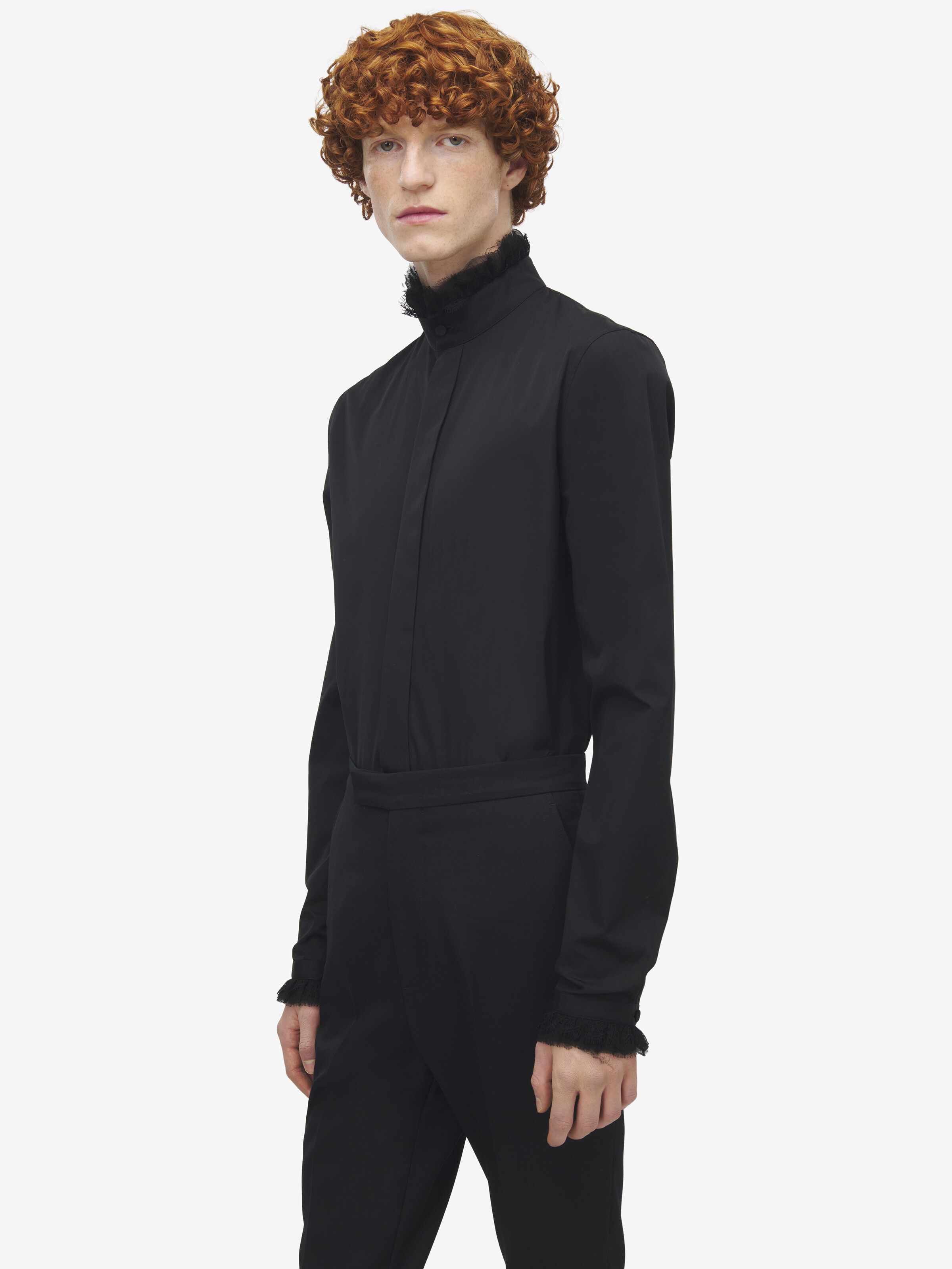 Ruffle Detail Poplin Shirt - 2