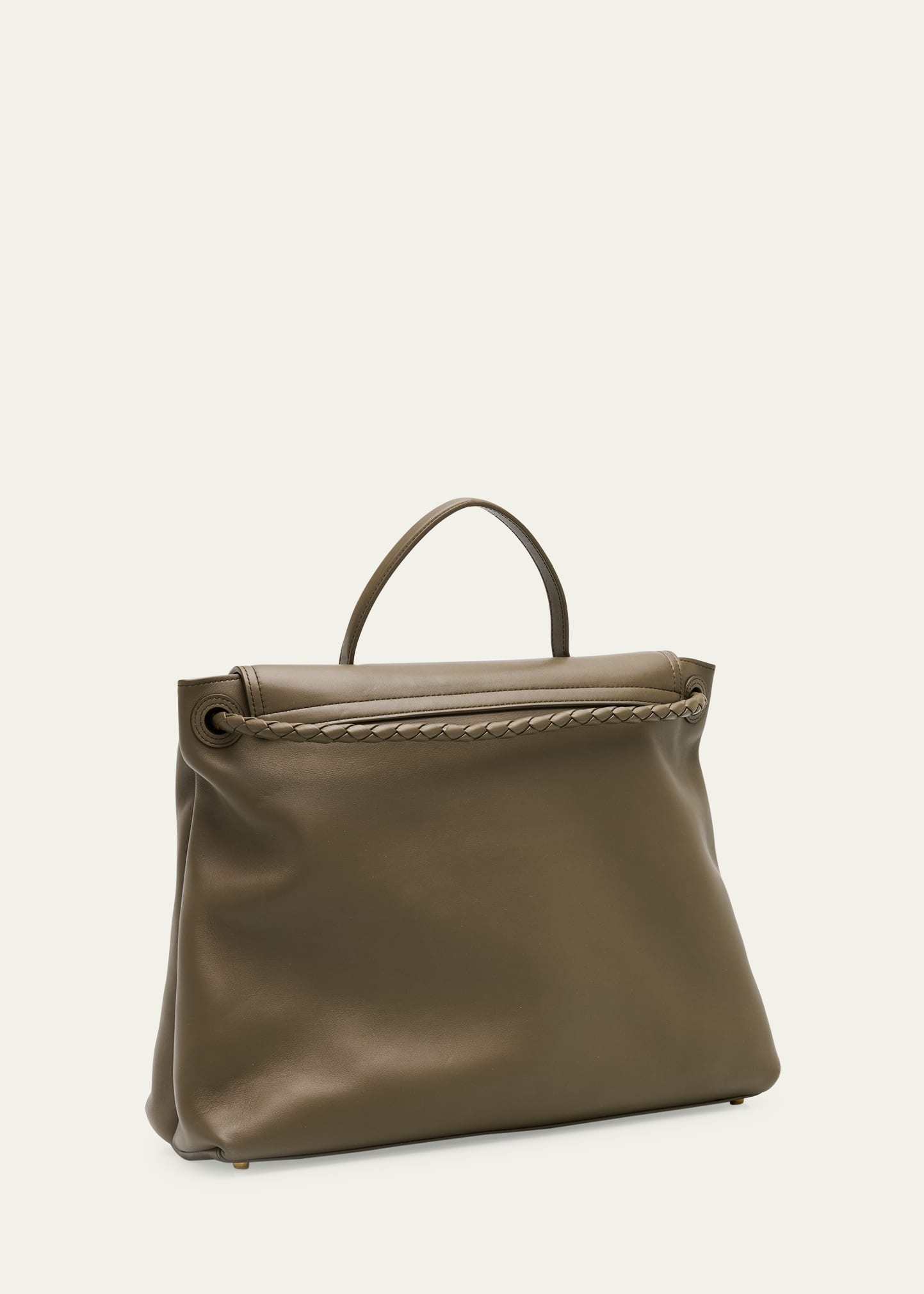 Andiamo Large Leather Top-Handle Bag - 3