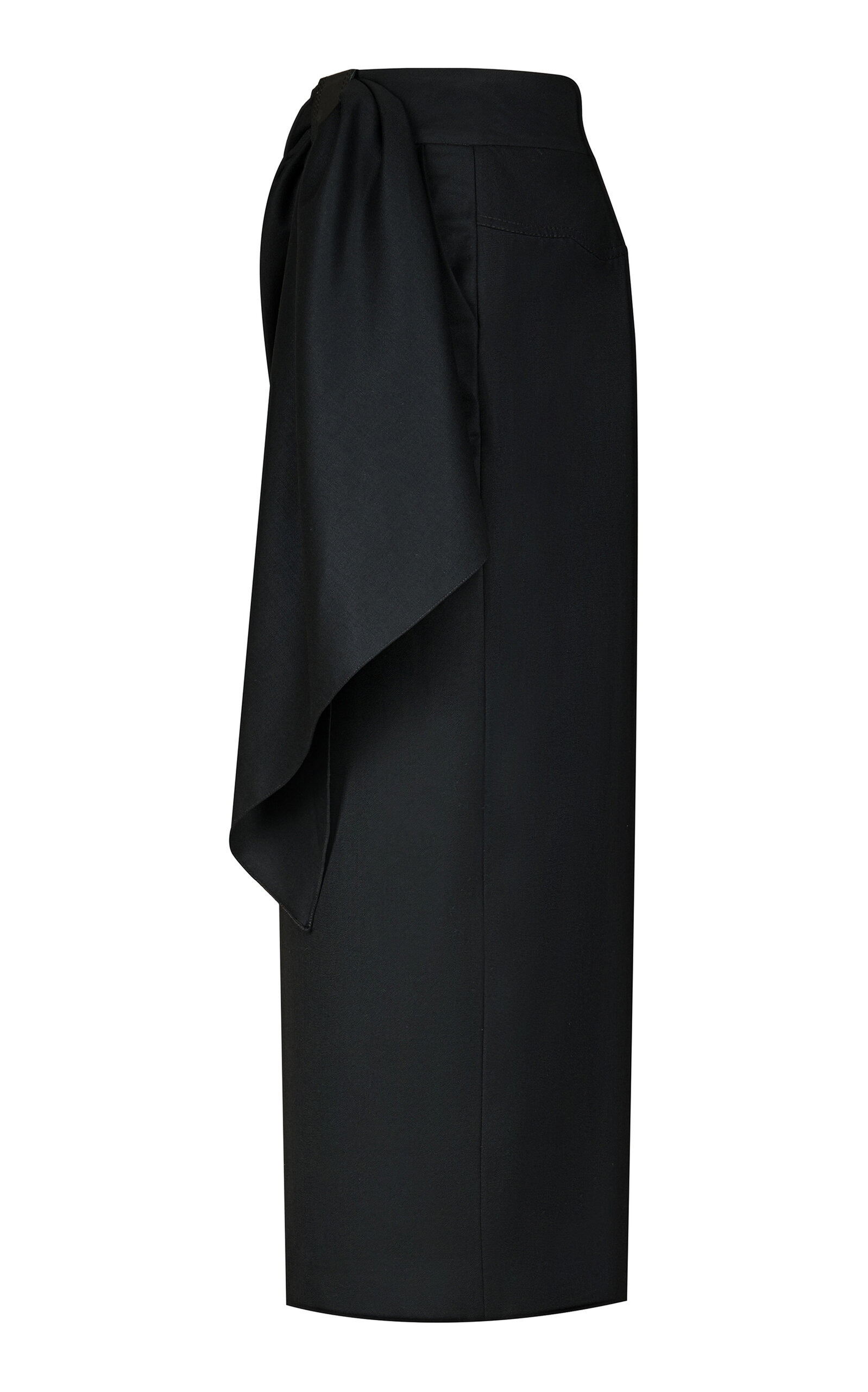 Rugged Fusion Wool Midi Skirt black - 4