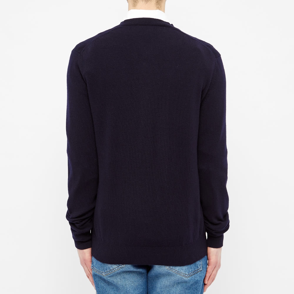 Comme des Garcons Play Gold Heart V-Neck Jumper - 4