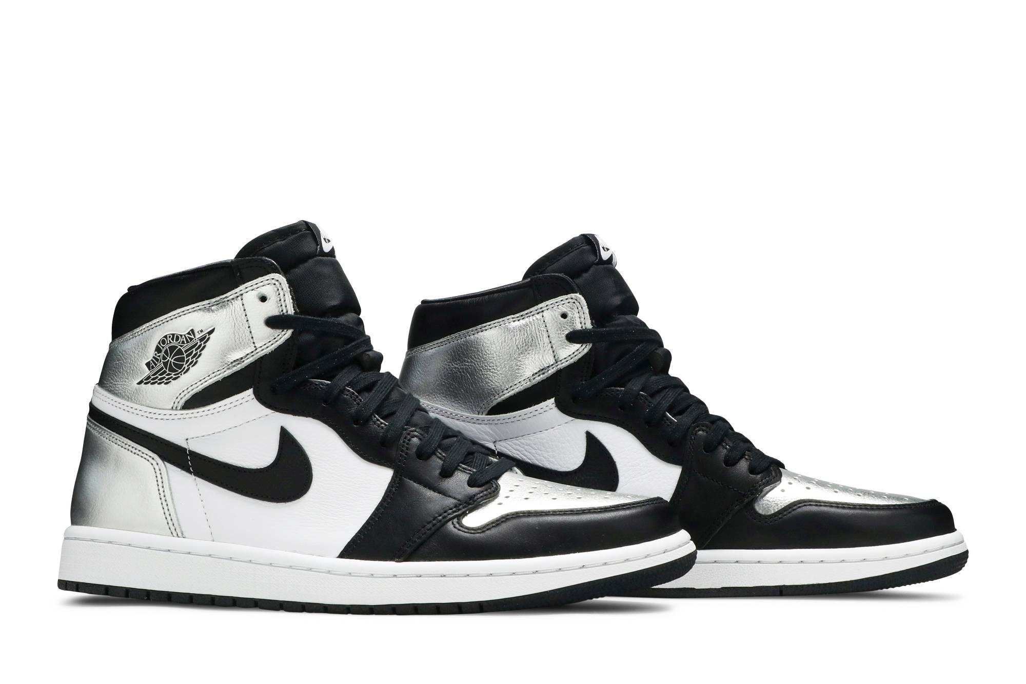 Wmns Air Jordan 1 Retro High OG 'Silver Toe' - 8