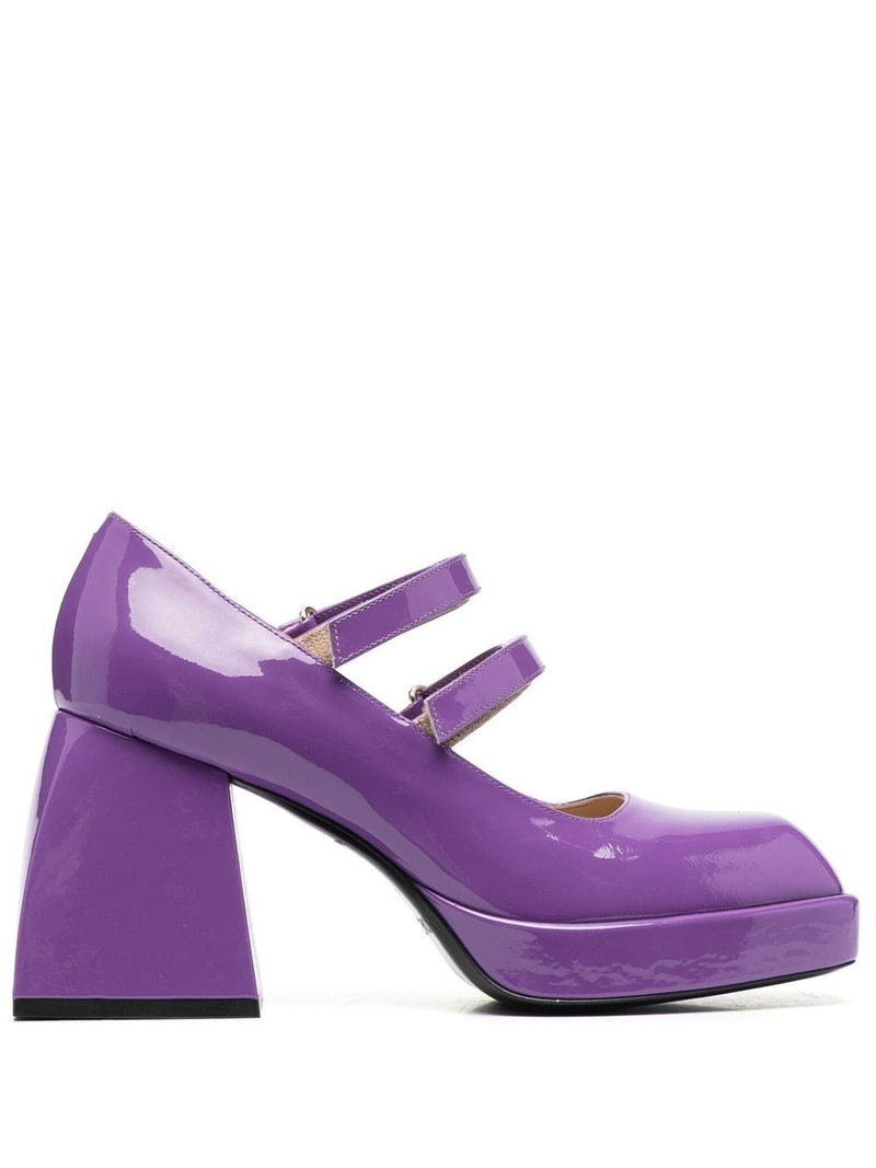 square-toe leather sandals 1