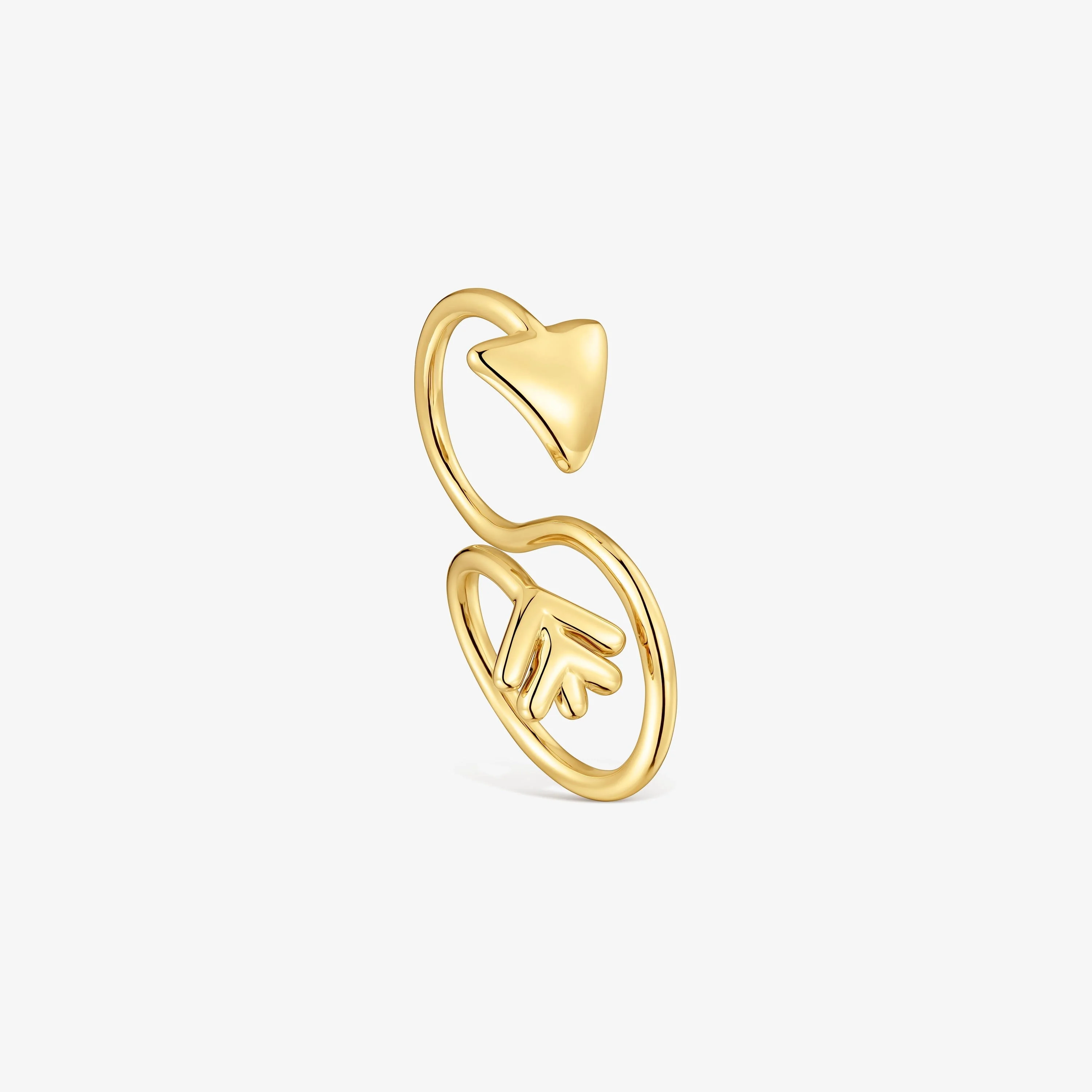 Open ring with 18K gold vermeil TOUS Flechazo - 1