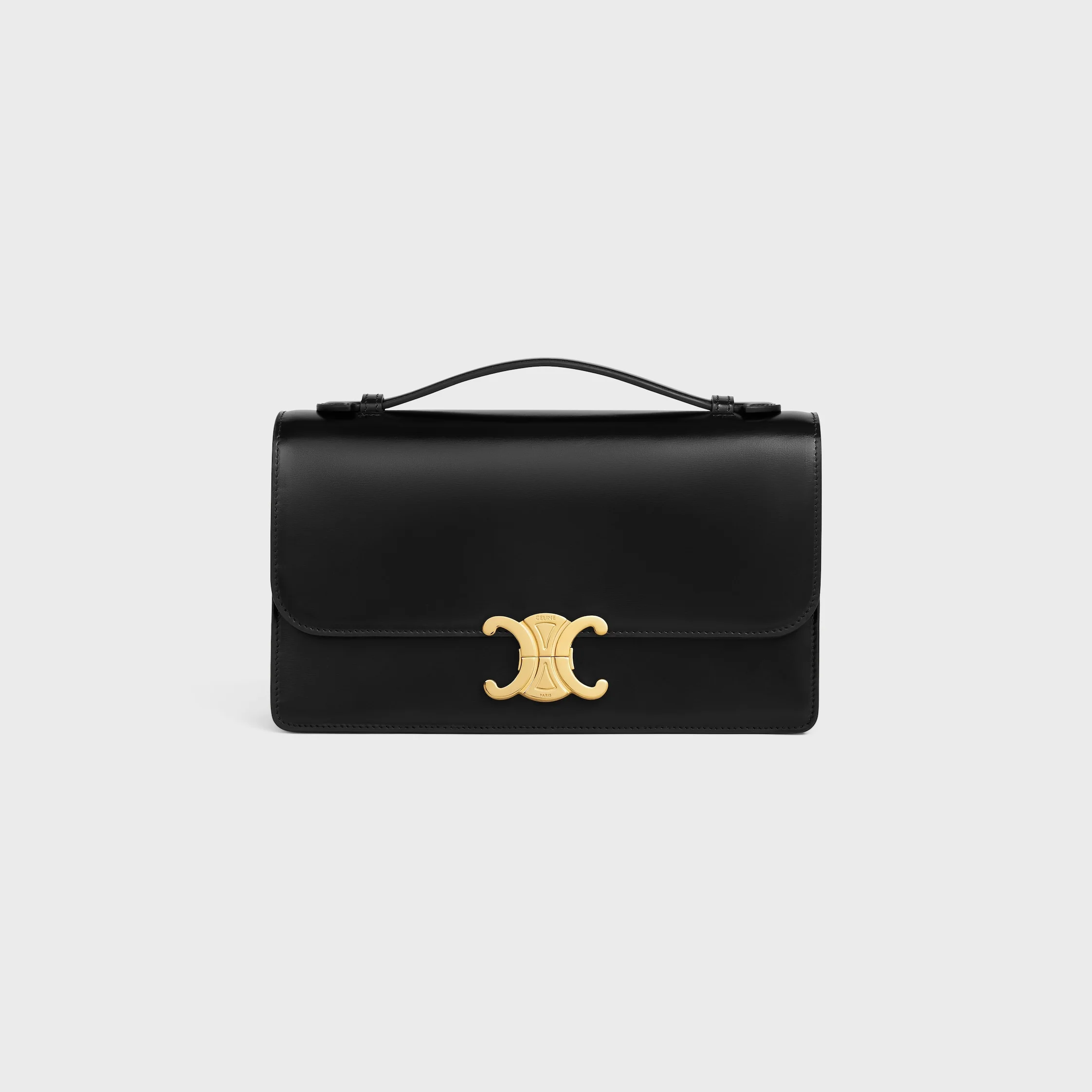 MEDIUM TRIOMPHE FOLIO IN SHINY CALFSKIN - 1