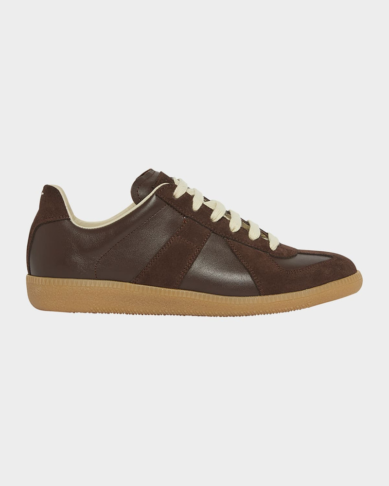 Replica Suede & Leather Sneakers 1