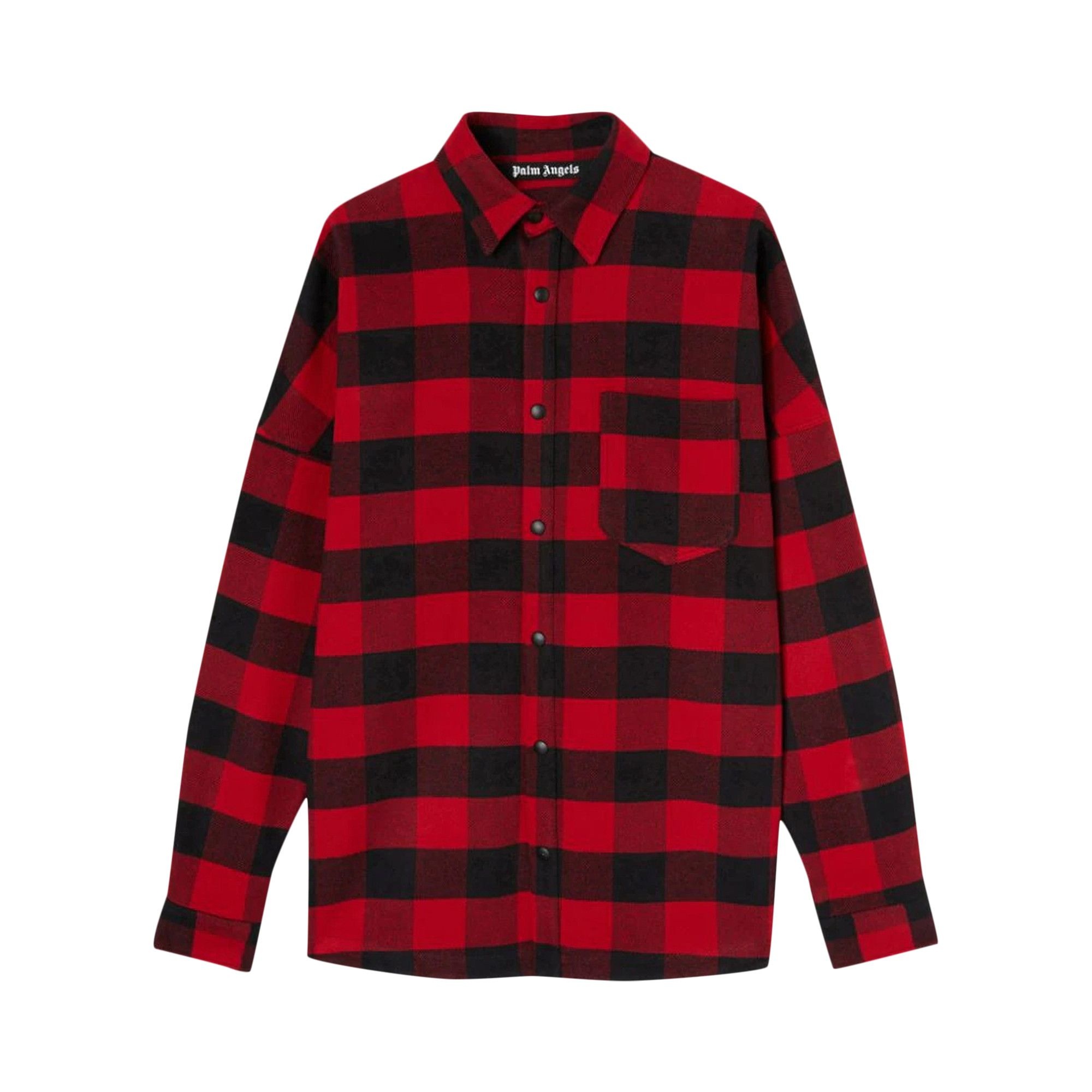 Palm Angels Classic Logo Overshirt  'Red/White' - 1