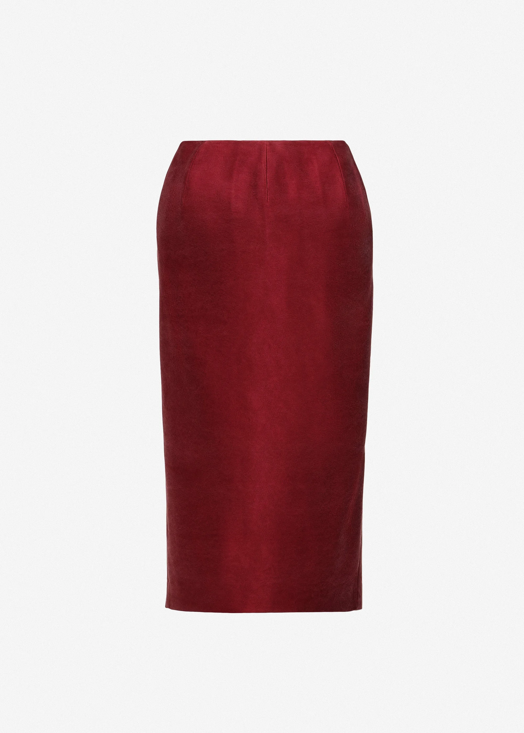 Sculpted pencil skirt in red - 1
