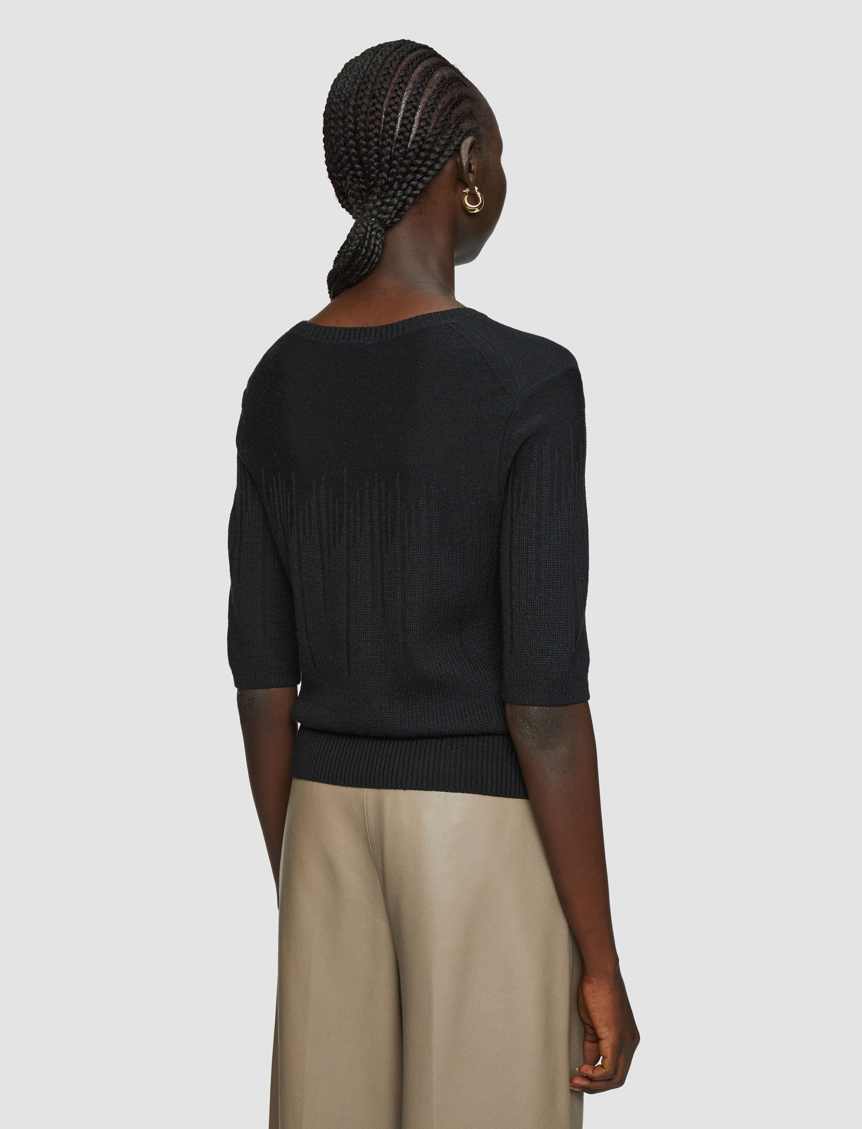 Gradient Stitch Round Neck Top - 4