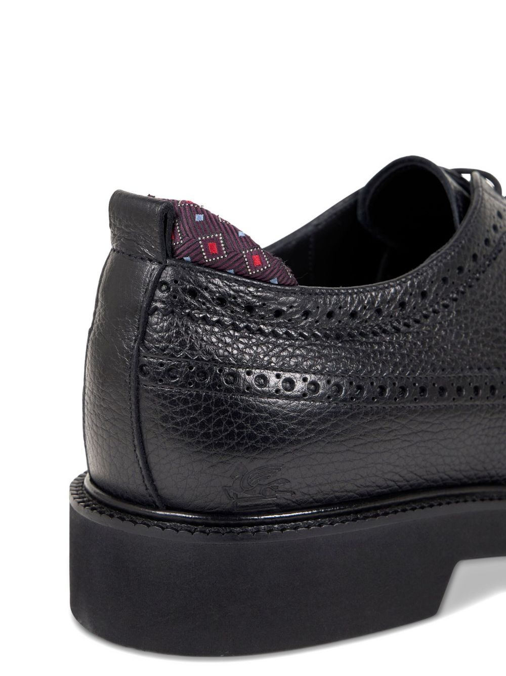 leather broguing-details Derby shoes - 4